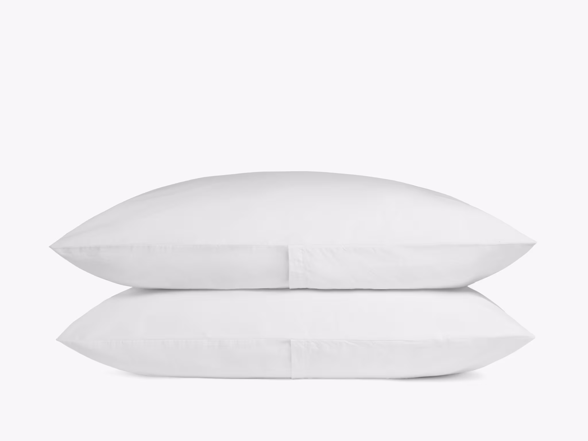 White - Standard - Brushed Cotton Pillowcase Set