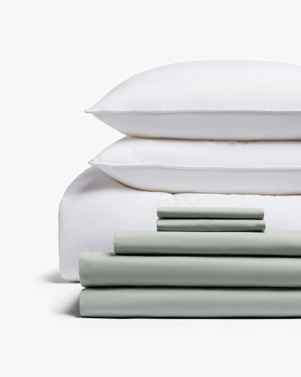 Sage Percale Bed Bundle