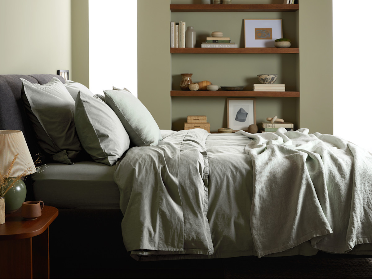 Vintage Linen Bed Cover Parachute