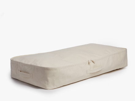 Natural Canvas Storage Bag - 6 inch Under Bed Storage
