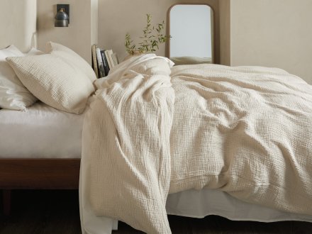 Cloud Cotton Duvet Cover Set Shown In A Room