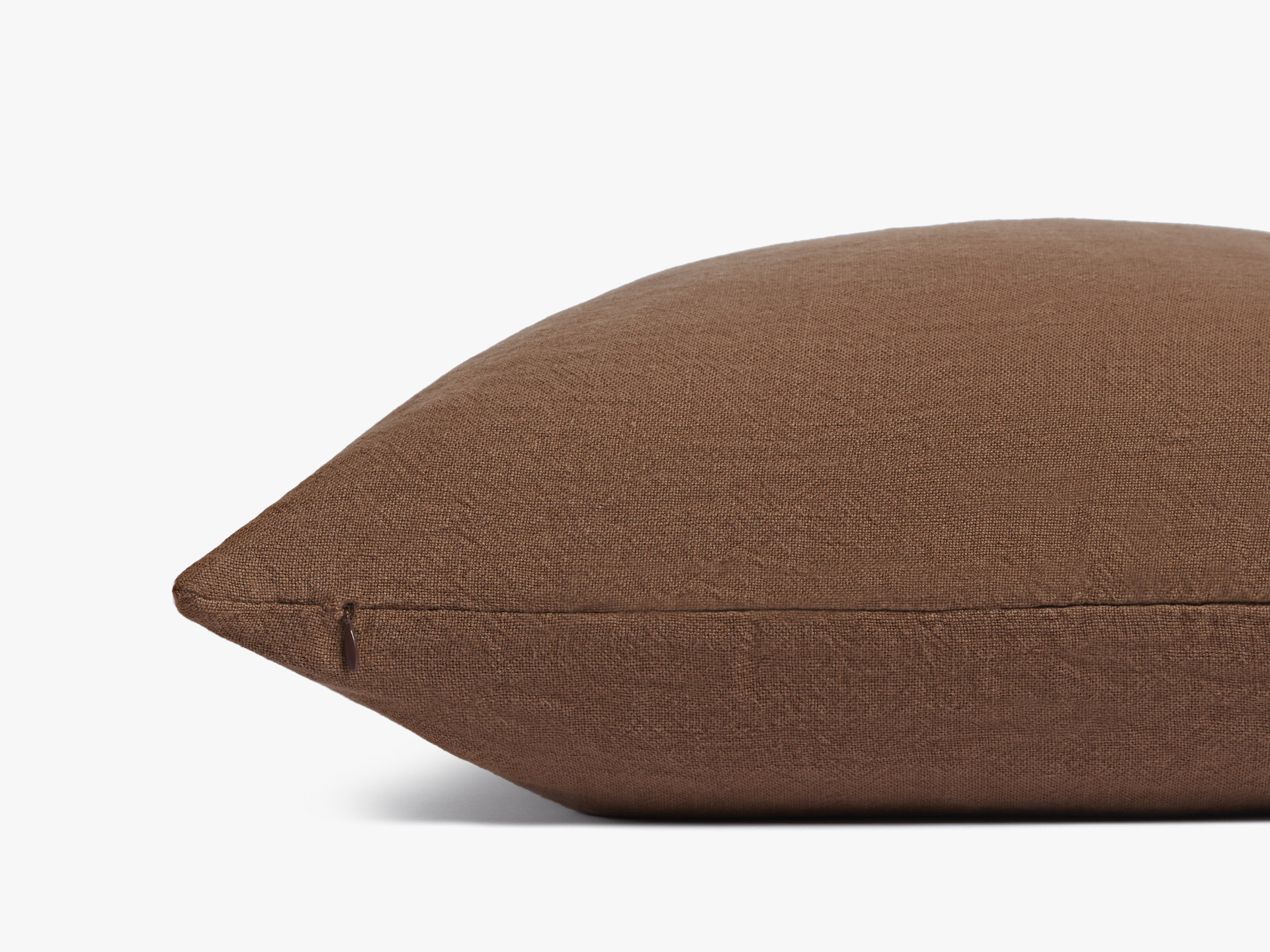 Pecan Vintage Linen Pillow Cover
