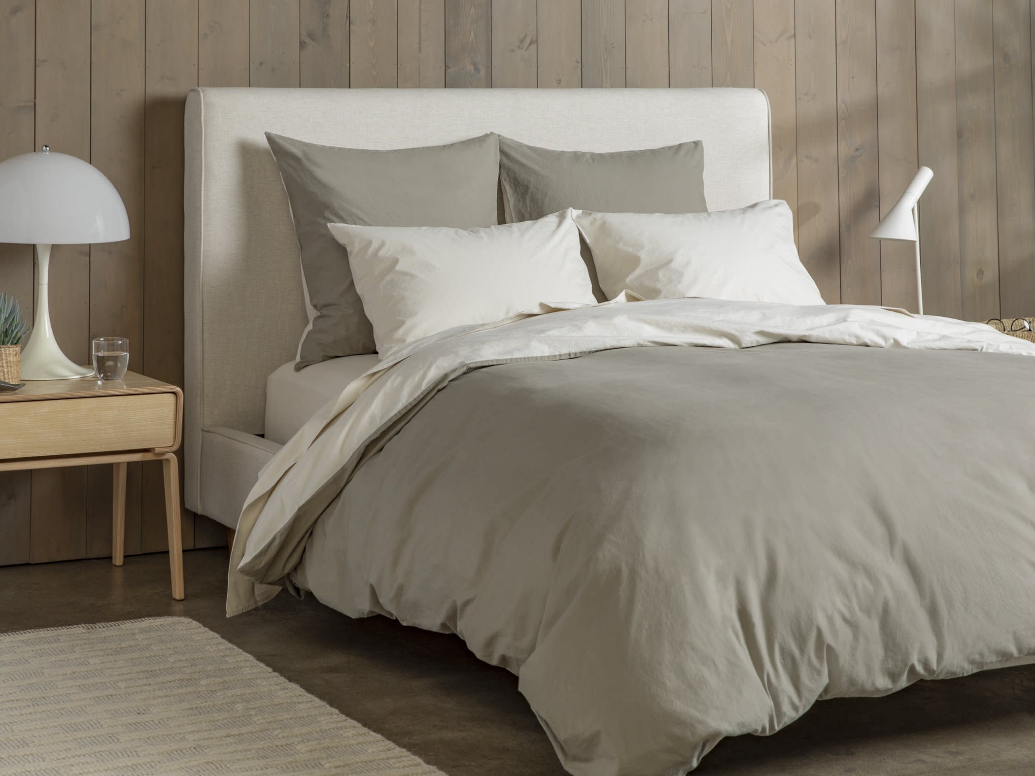 Surplus And Ivory Brushed Cotton Duvet Cover
