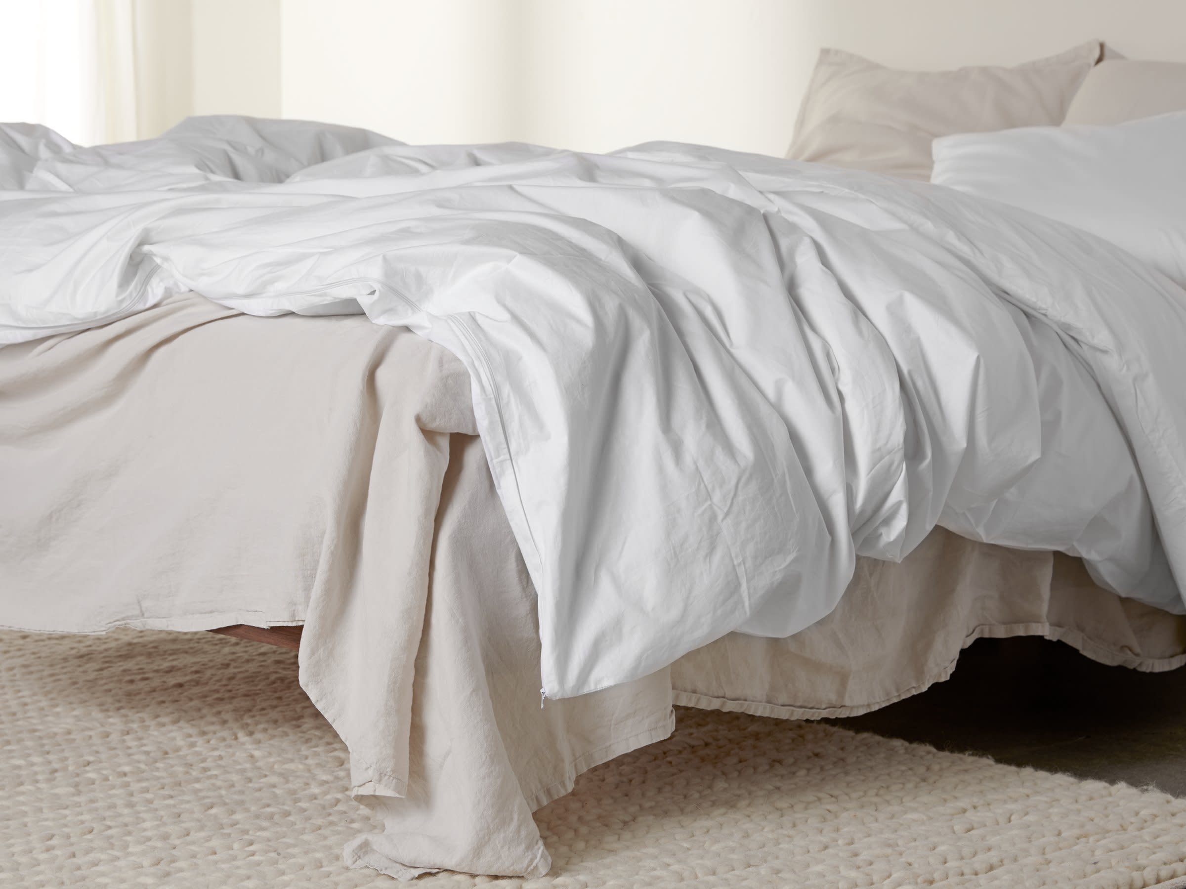 Cotton Duvet Protector Shown In A Room