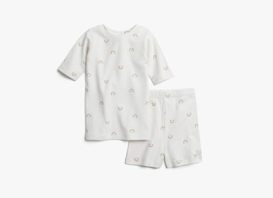 White Rainbow Pajama Set Product Image