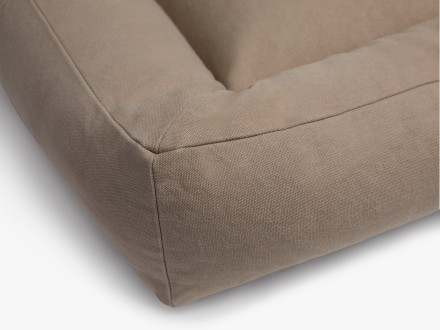 Canvas Bolster Dog Bed