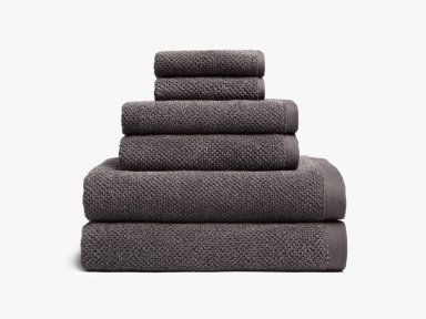 Gravel Heathered Towels