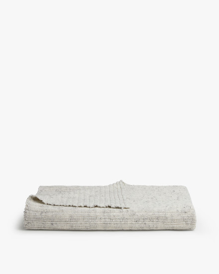 Marled Oversized Rib Knit Throw