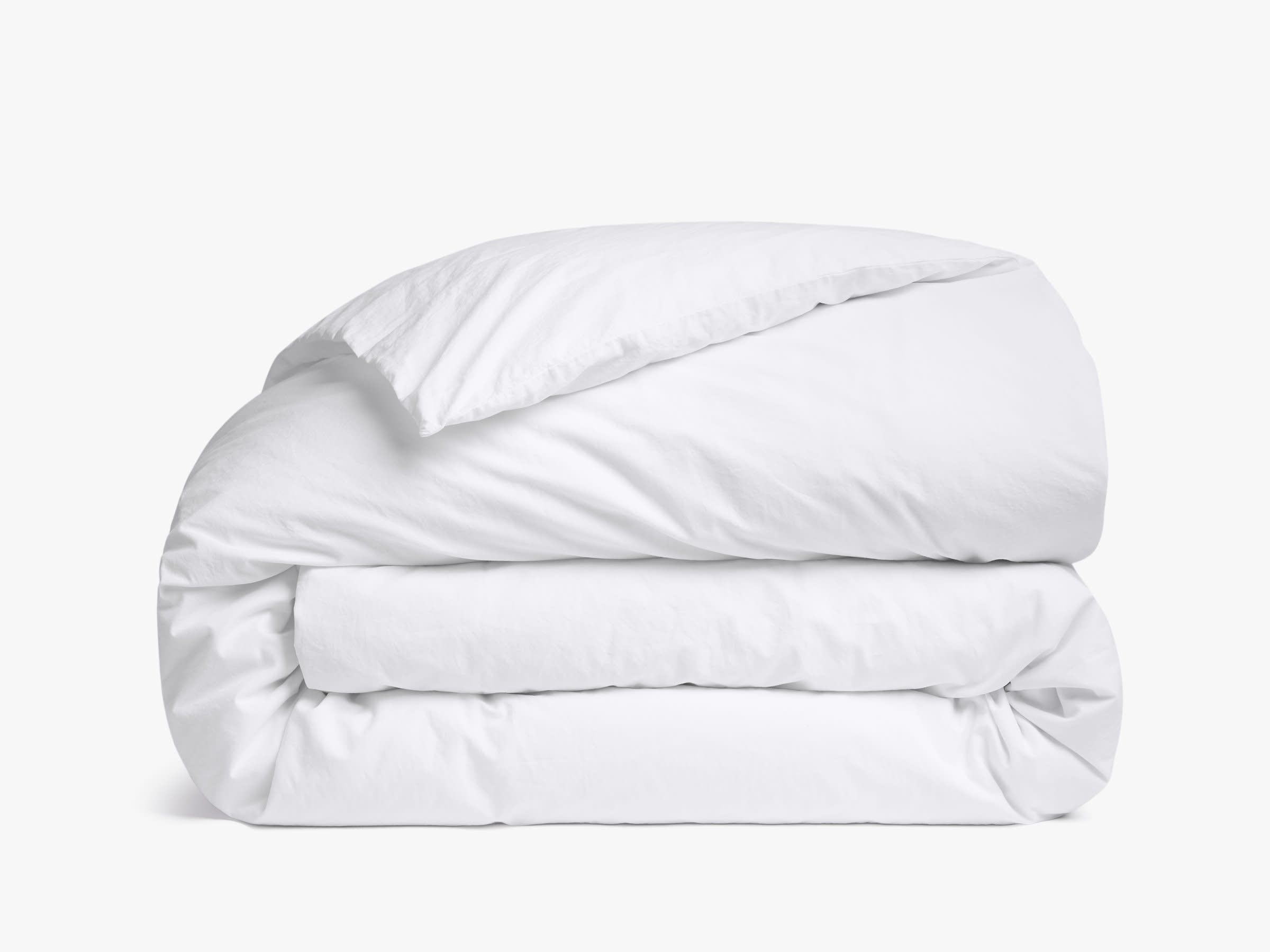 White Brushed Cotton Duvet Cover Product Image