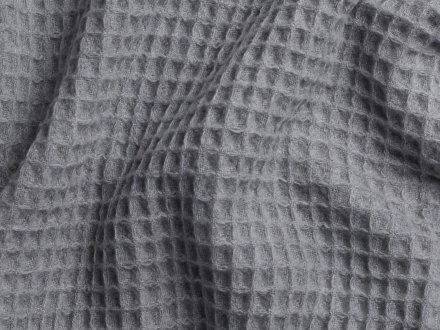 Close Up Of Wool Cashmere Waffle Throw