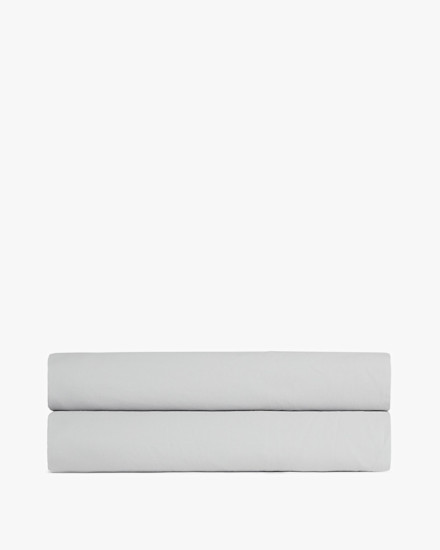 Light Grey Percale Fitted Sheet