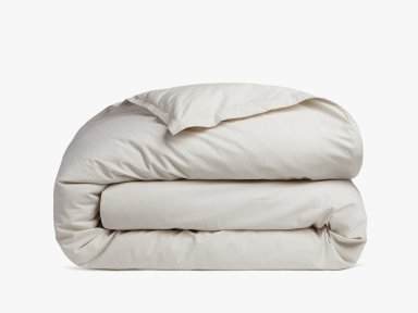 Sand Percale Duvet Cover Product Image