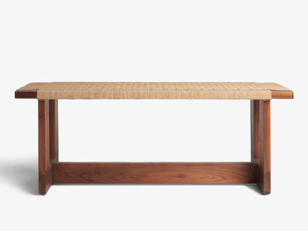 Bluff Papercord Woven Bench