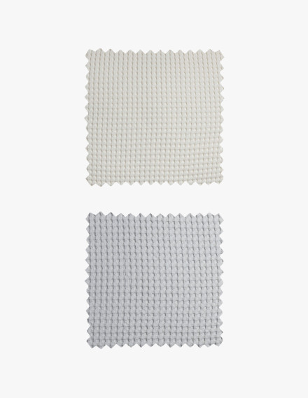 Mist Organic Waffle Duvet Cover Fabric Swatch