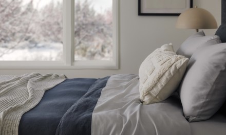 bedding with a winter color scheme 