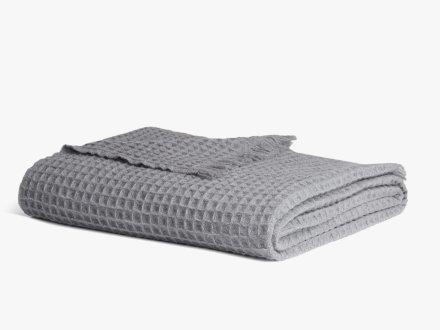 Wool Cashmere Waffle Throw Product Image