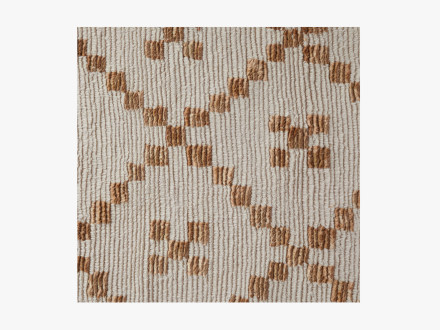 Hand Knotted Lattice Rug Swatch
