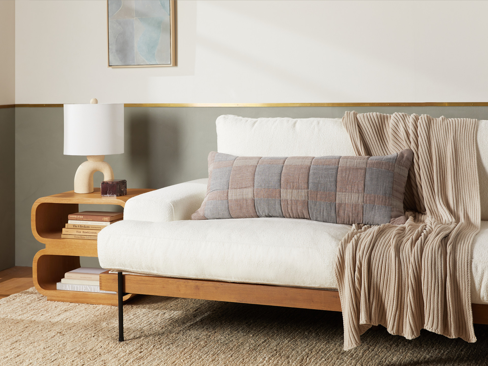 Grid Gauze Pillow Cover Parachute