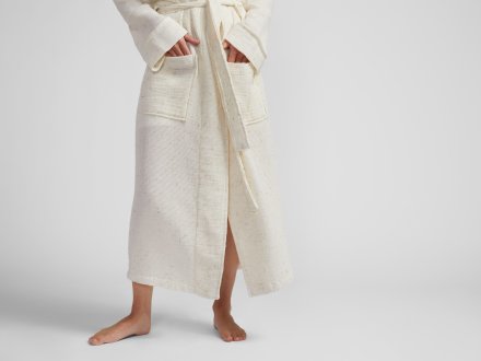 Speckled Waffle Robe Shown In A Room