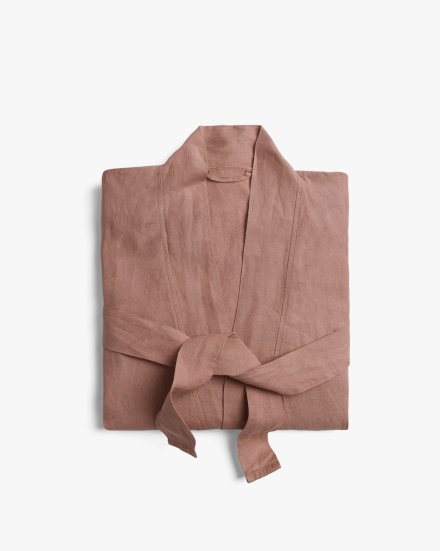 Clay Linen Robe