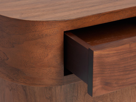 Bluff Oval Nightstand With Drawer