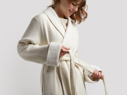 Organic Gauze Terry Robe