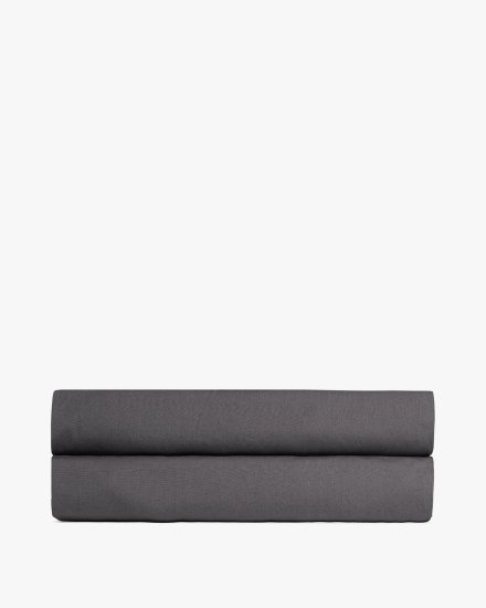Slate Percale Fitted Sheet