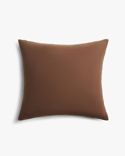 Pecan Vintage Linen Pillow Cover
