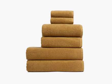 Parachute Soft Rib Hand Towel - Ochre