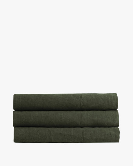 Evergreen Linen Top Sheet