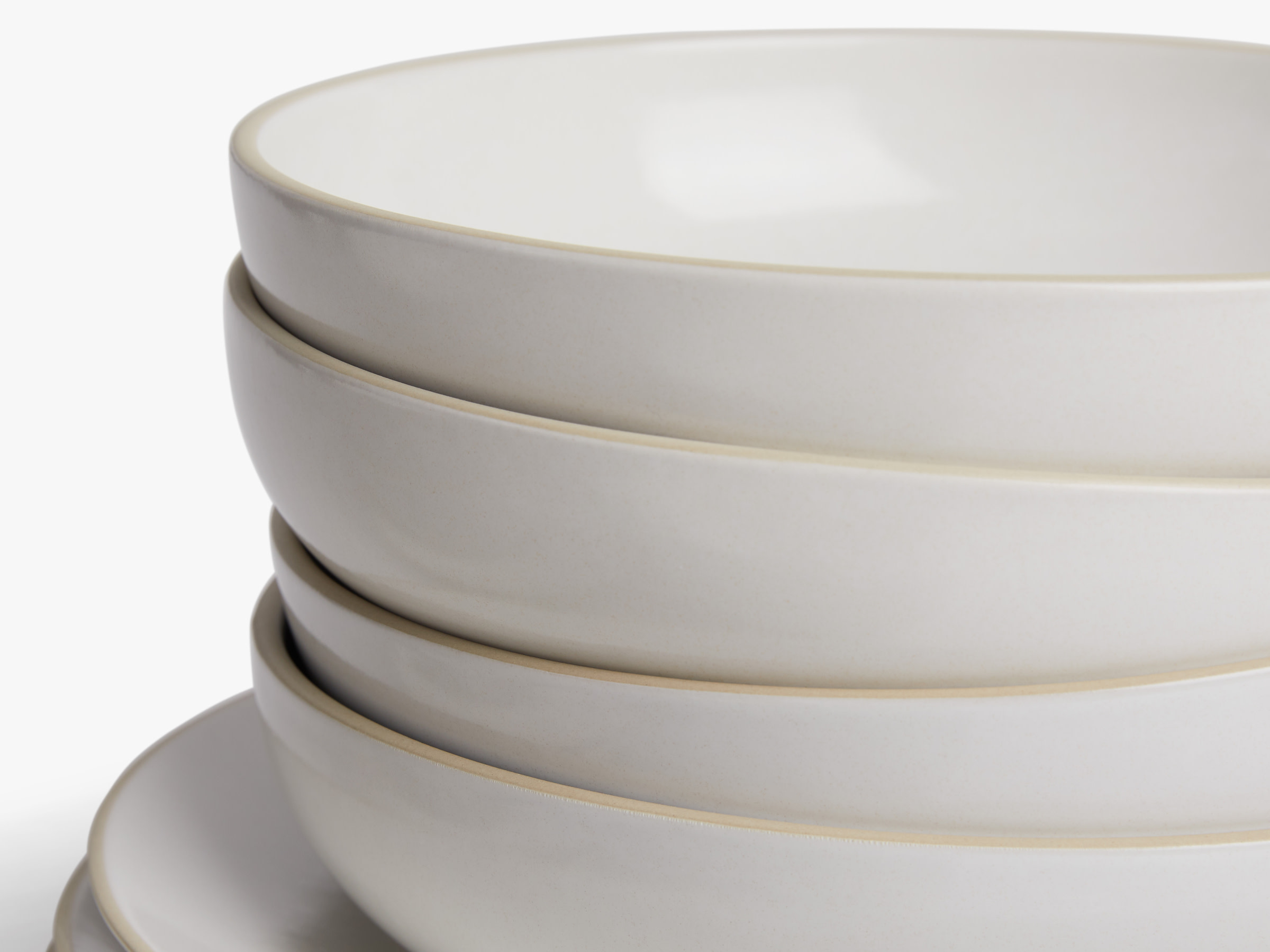 White Stoneware Dinnerware Set