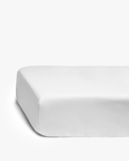 White Percale Crib Sheet