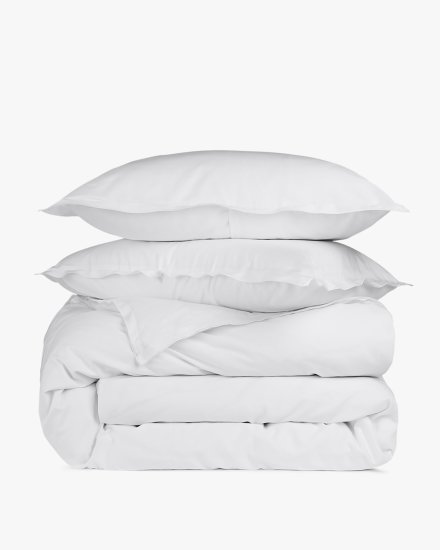 White Sateen Duvet Cover Set