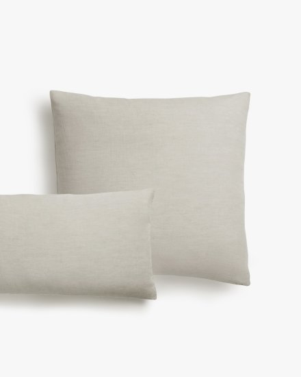 Natural Chambray Linen Pillow Cover