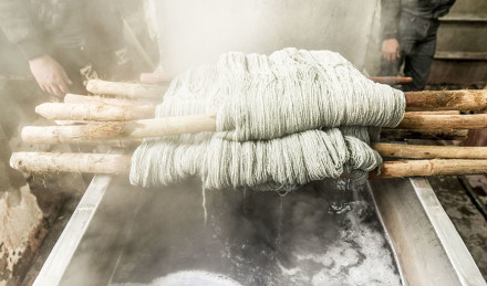 String ready to be woven 