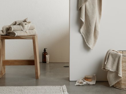 Spa Towels Shown In A Room