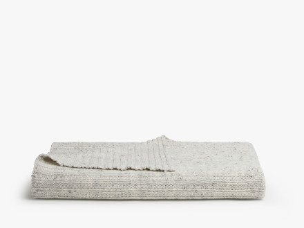 Oversized Rib Knit Throw