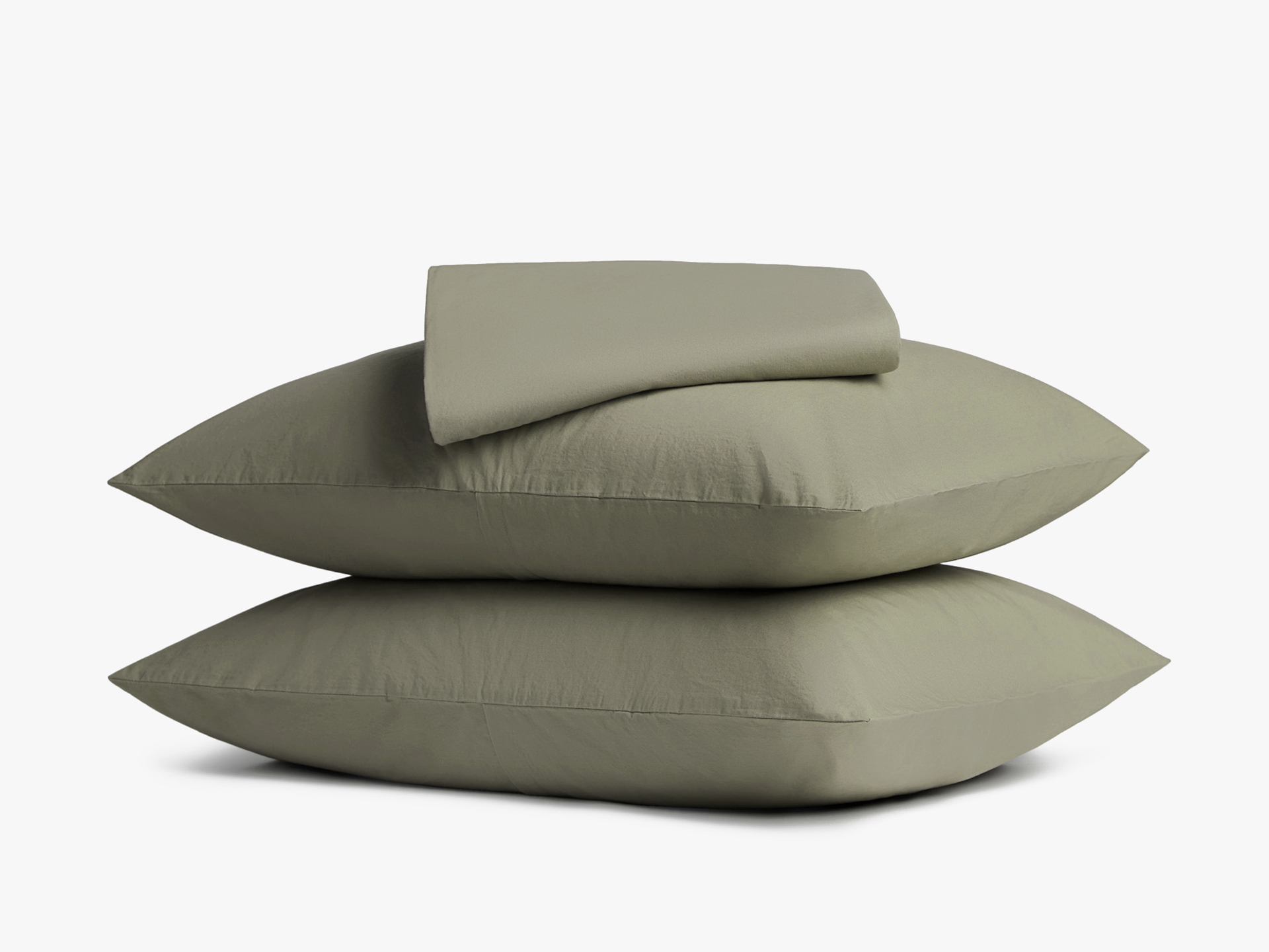 Queen Sized Brushed Cotton Sheet Set in Moss | Parachute