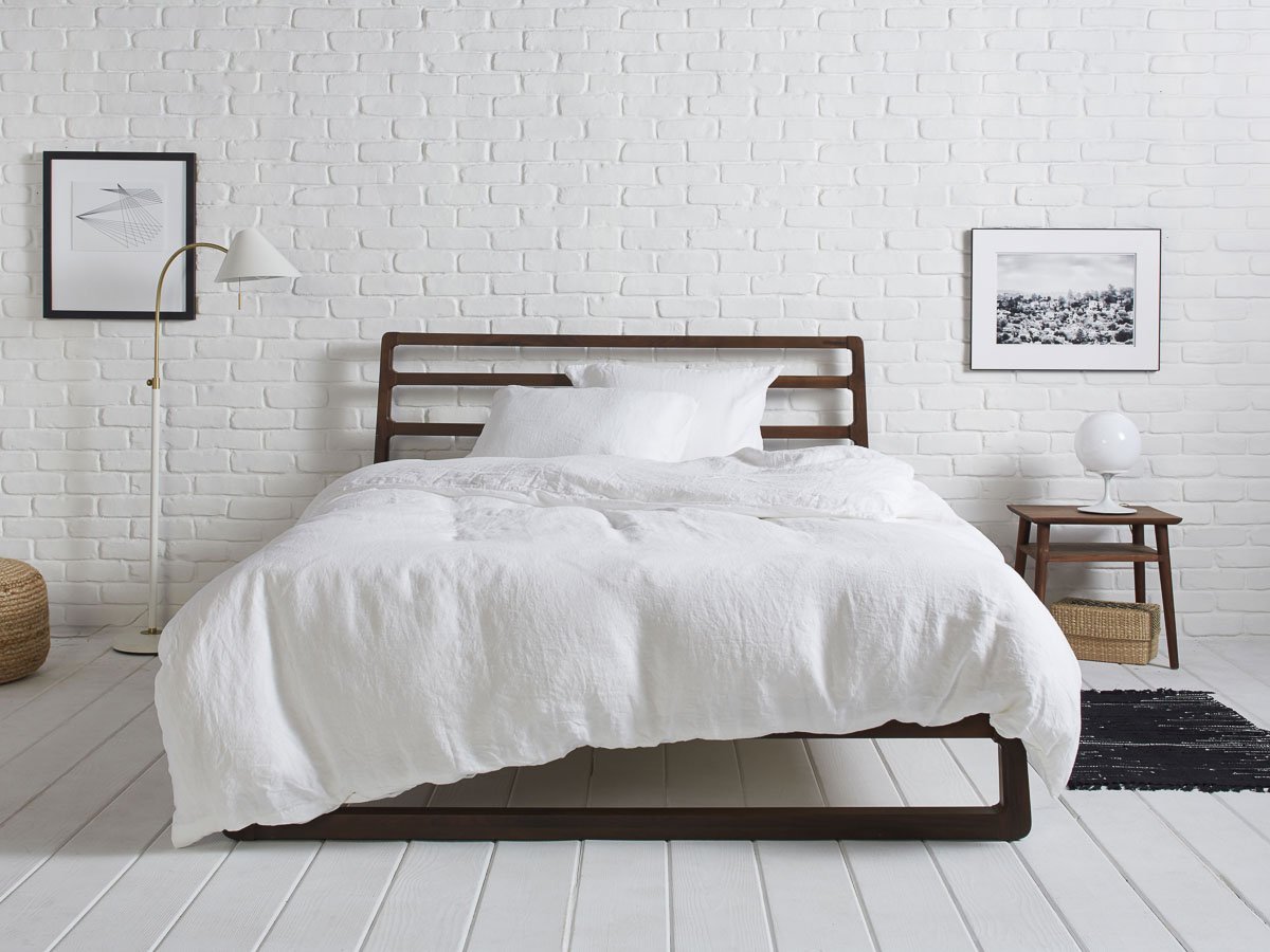 linen white duvet