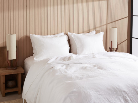 Linen Duvet Cover Set Shown In A Room