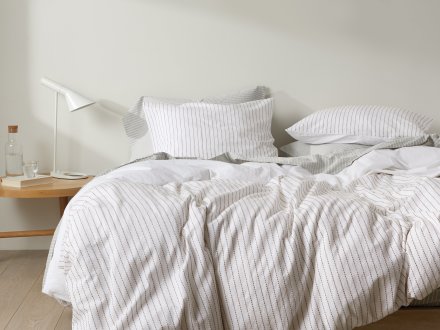 Stitched Duvet Cover Set Shown In A Room
