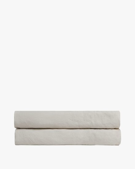 Bone Linen Fitted Sheet