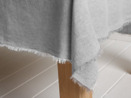 Chambray Fringe Tablecloth