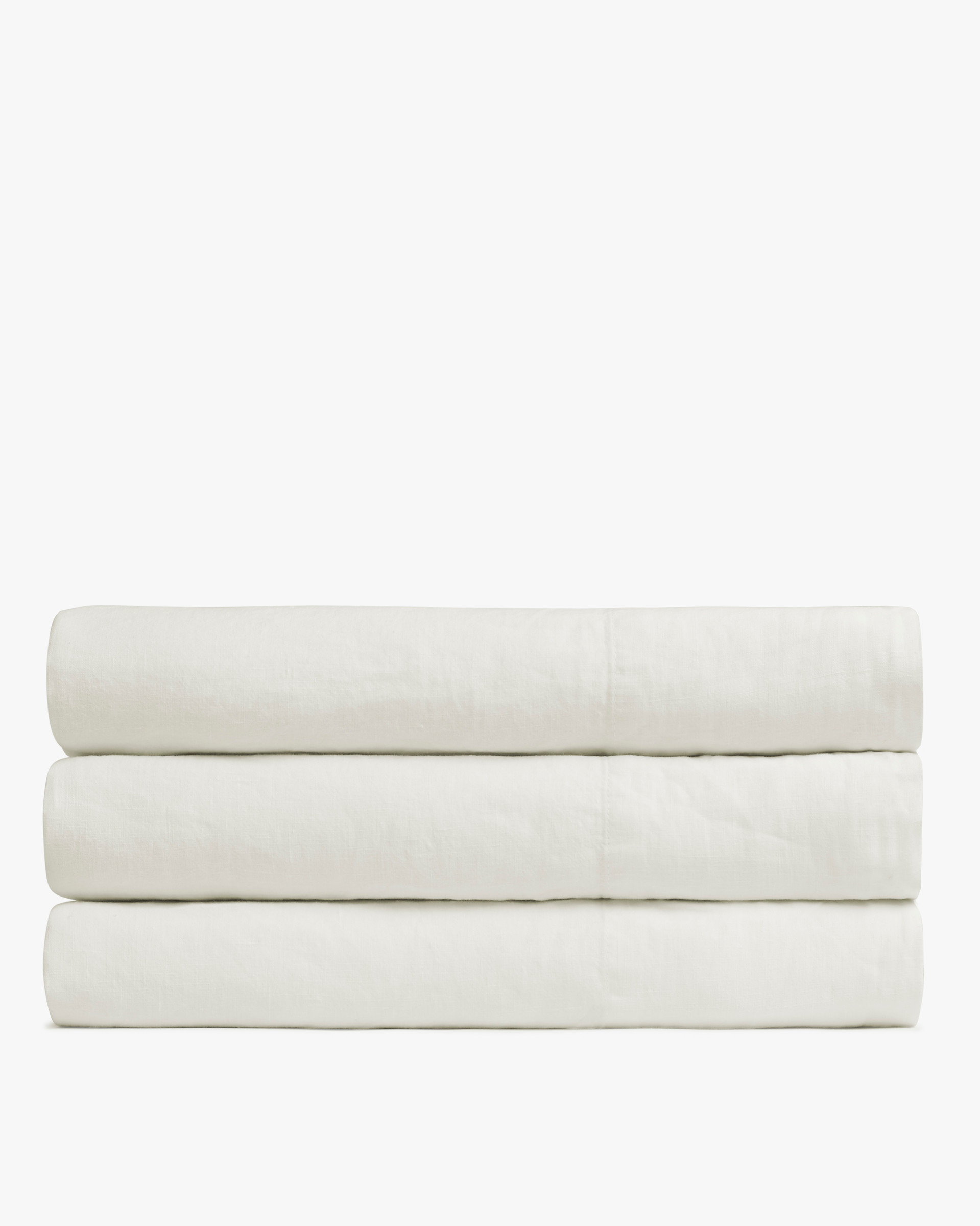 King, Cream Linen Top Sheet