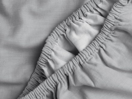 Close Up Of Washed Sateen Fitted Sheet