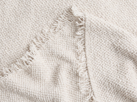 Cotton Boucle Throw