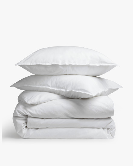 White Organic Cotton Duvet Cover Set