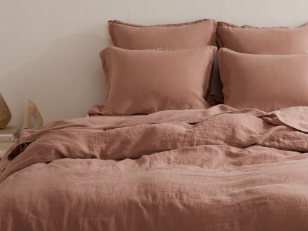 Linen Duvet Cover Shown In A Room