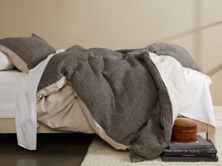 Honeycomb Duvet Cover Set Shown In A Room