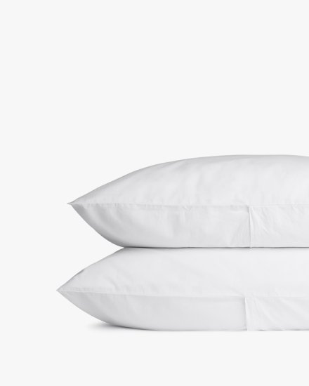 White Percale Pillowcase Set